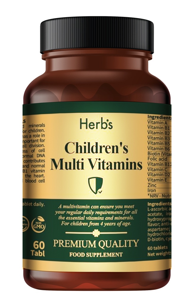 HERB'S -Children’s Multivitamins + Minerals Berry Flavour Chewable tablets - 60 pills