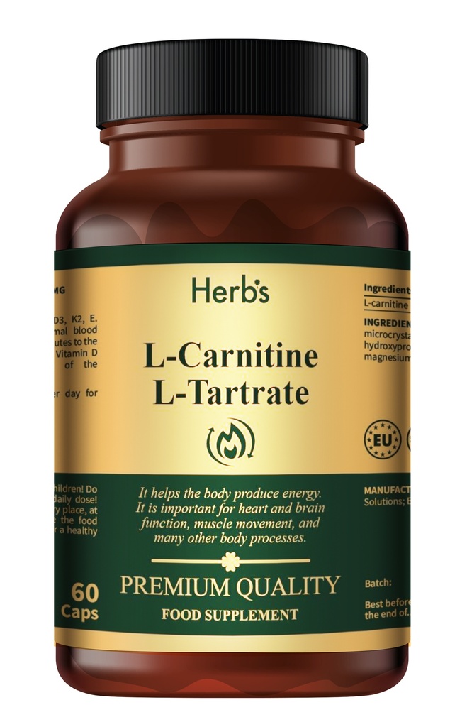 HERB'S -L-Carnitine 500mg HVC capsules - 60 pills