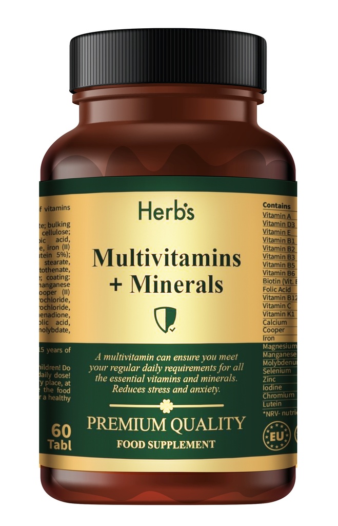 HERB'S - Multivitamins and Minerals Premium (13 vit. & 12 minerals) - 60 pills