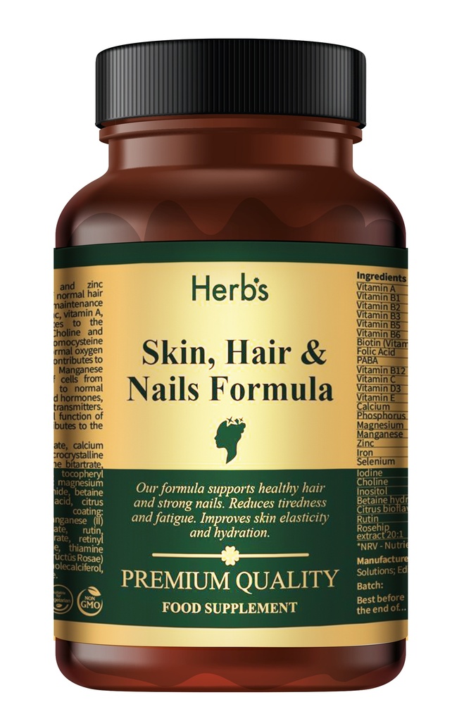 HERB'S -Skin, Hair & Nails formula tablets (28 active components) tablets - 30 pills
