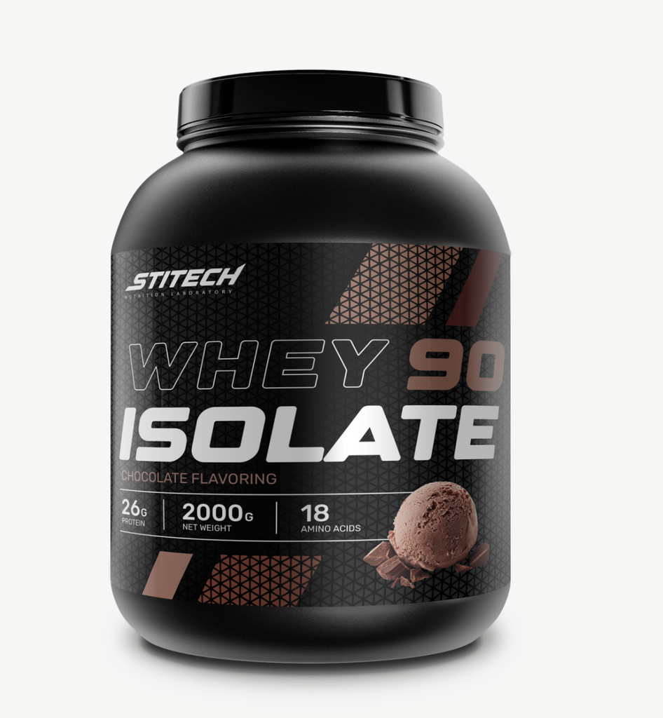 Whey protein isolate 90% chocolate 2kg :2 kg