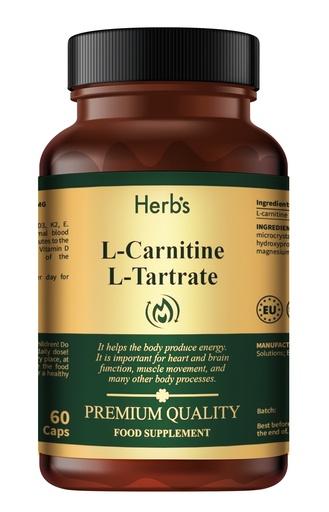 HERB'S -L-Carnitine 500mg HVC capsules - 60 pills