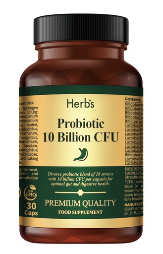 [52255] HERB'S -Probiotics Premium 10 billion CFU Complex (18 Strains) capsules - 30 pills
