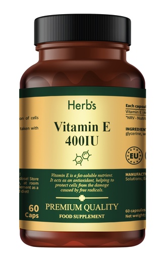[52091] HERB'S -Vitamin E 400iu (Synthetic) softgel - 30 pills